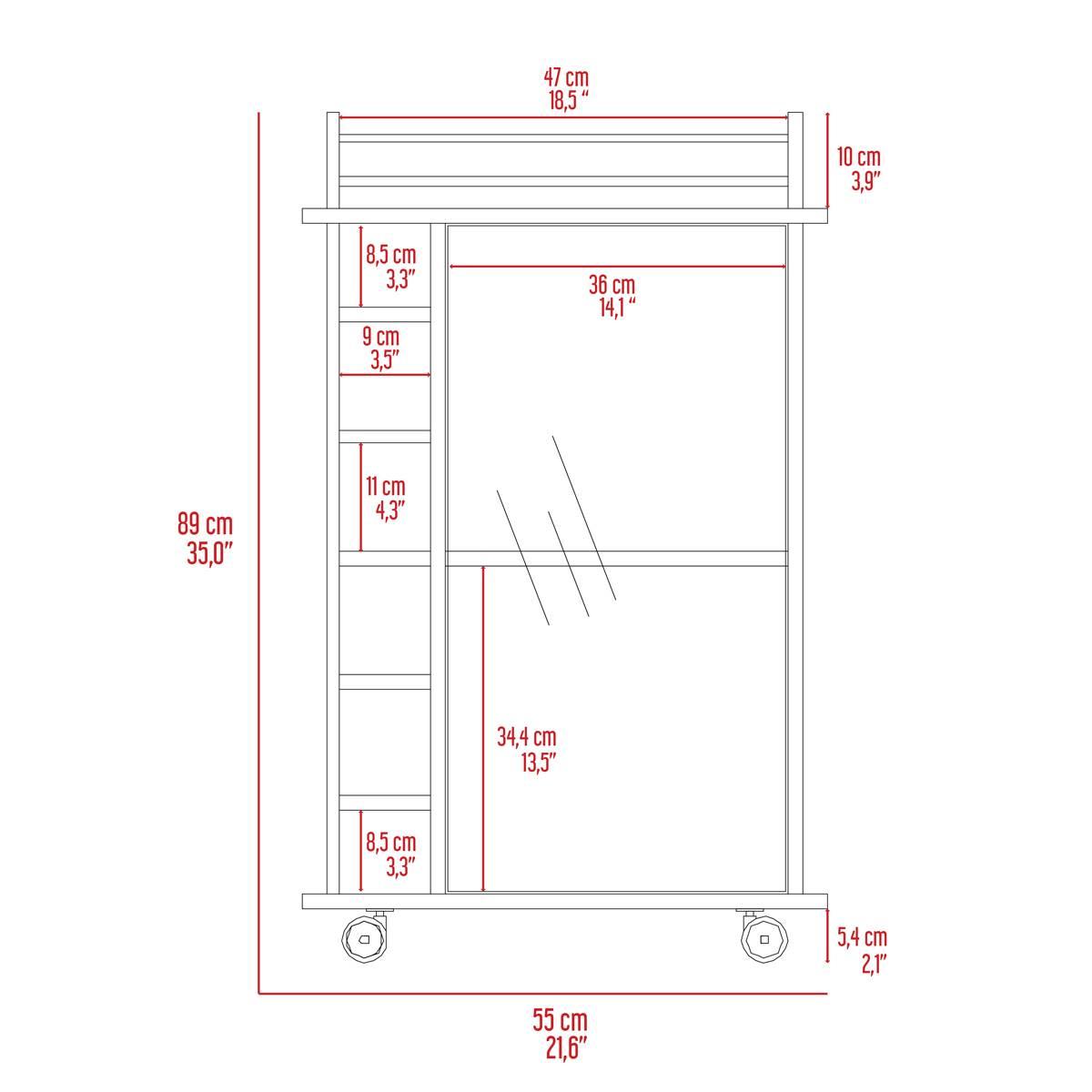 FM FURNITURE Vegas Bar Cart