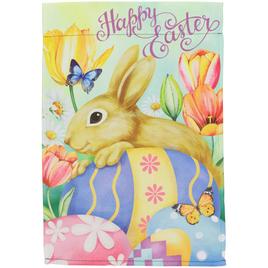 Northlight Seasonal Bunny and Eggs Easter Garden Flag