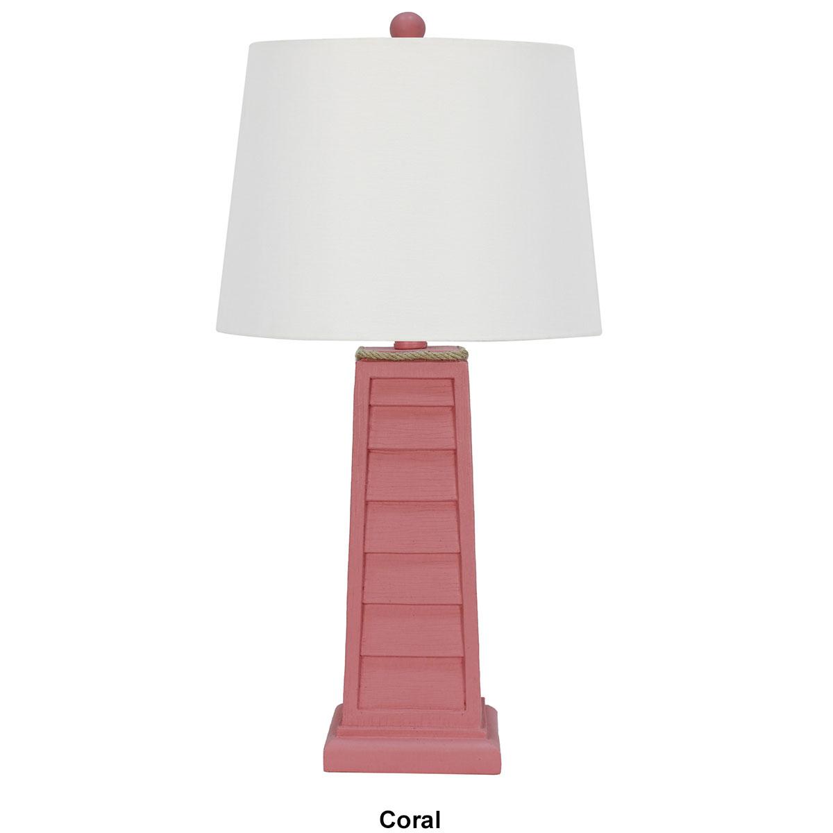 Resin Table Shutter Lamp
