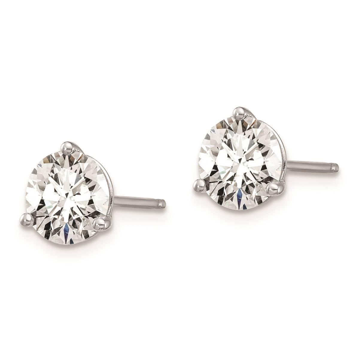 Pure Fire 14kt. White Gold 1 1/2ctw. Lab Grown Diamond Earrings