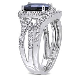 Gemstone Classics™ 10kt. White Gold Created Sapphire Bridal Set