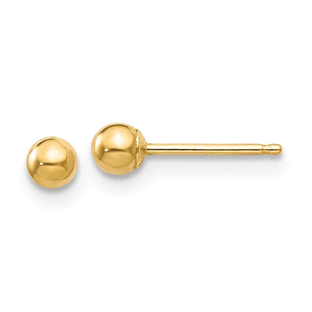 Gold Classics™ 14kt. Gold 3mm Ball Stud Earrings