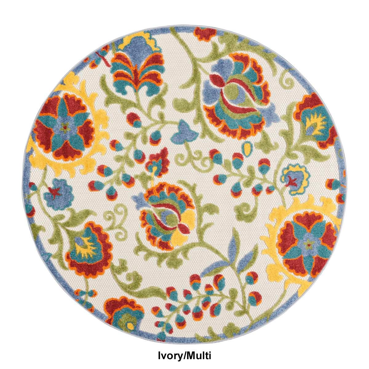 Nourison Aloha Farmhouse Round Rug