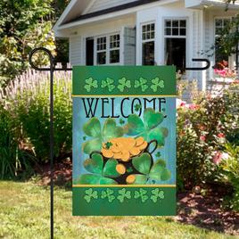 Northlight Seasonal Pot of Gold "Welcome" Garden Flag