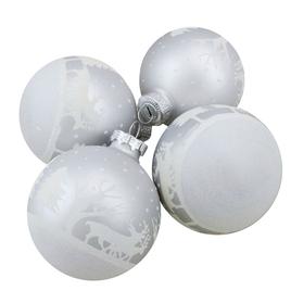 Northlight Seasonal Reindeer Christmas Ball Ornaments - Set of 4