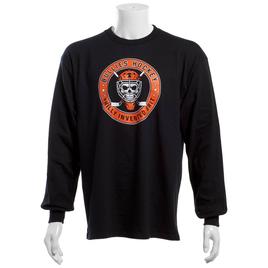 Mens Tailgate Philadelphia Hockey Goalie Skull Long Sleeve Tee