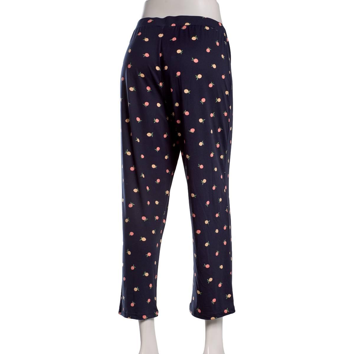 Womens Charmour Peaches Pajama Capri Pants