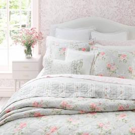Laura Ashley Melany Cotton Reversible Quilt Set