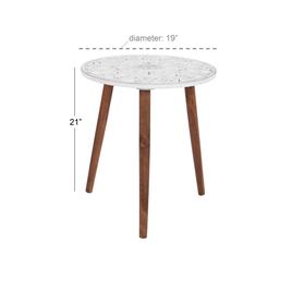 9th & Pike® White Wood Contemporary Accent Table