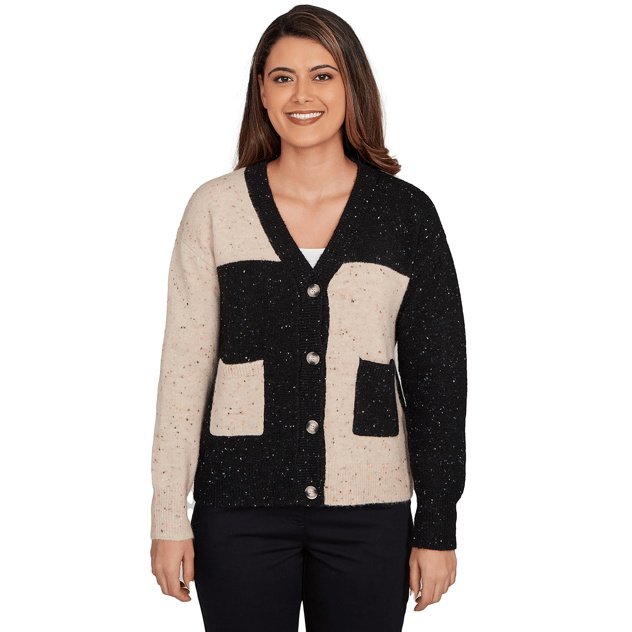 Womens Skye's The Limit Fashion Essentials Color Block Cardigan