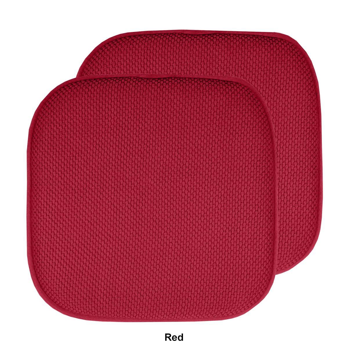 Sweet Home Collection Honeycomb Memory Foam Non-Slip Chair Pad