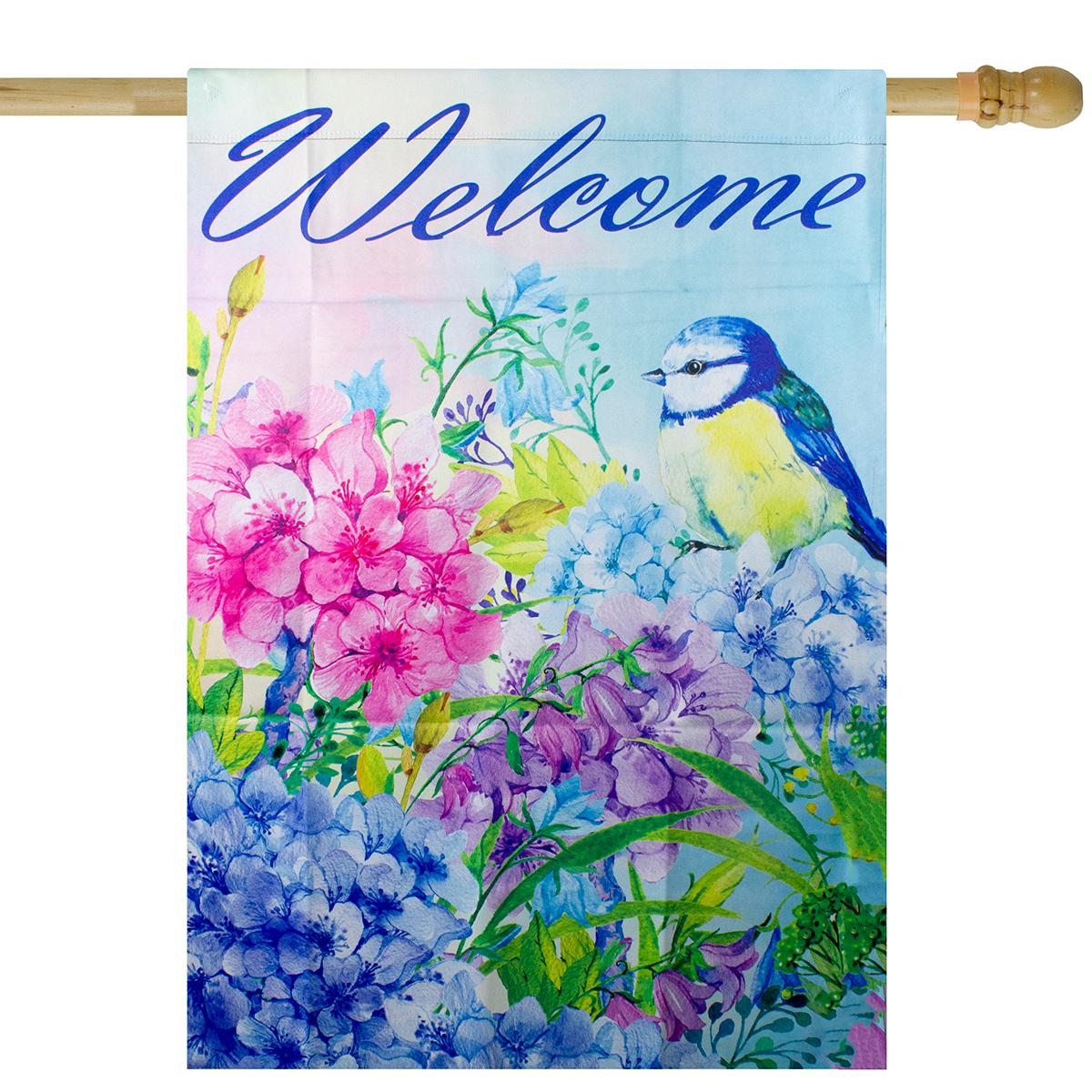 Northlight Seasonal Welcome Bird Outdoor House Flag