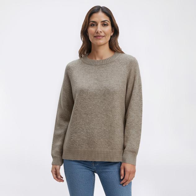 Womens Architect® Long Sleeve Classic Crew Neck Pullover Sweater