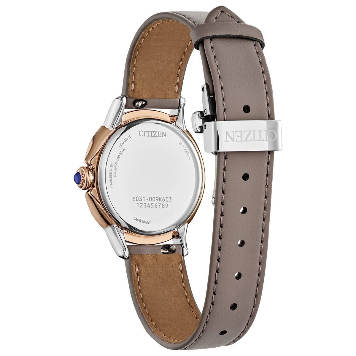 Womens Citizen® Ceci Taupe Dial & Strap Watch - EM1166-01Z