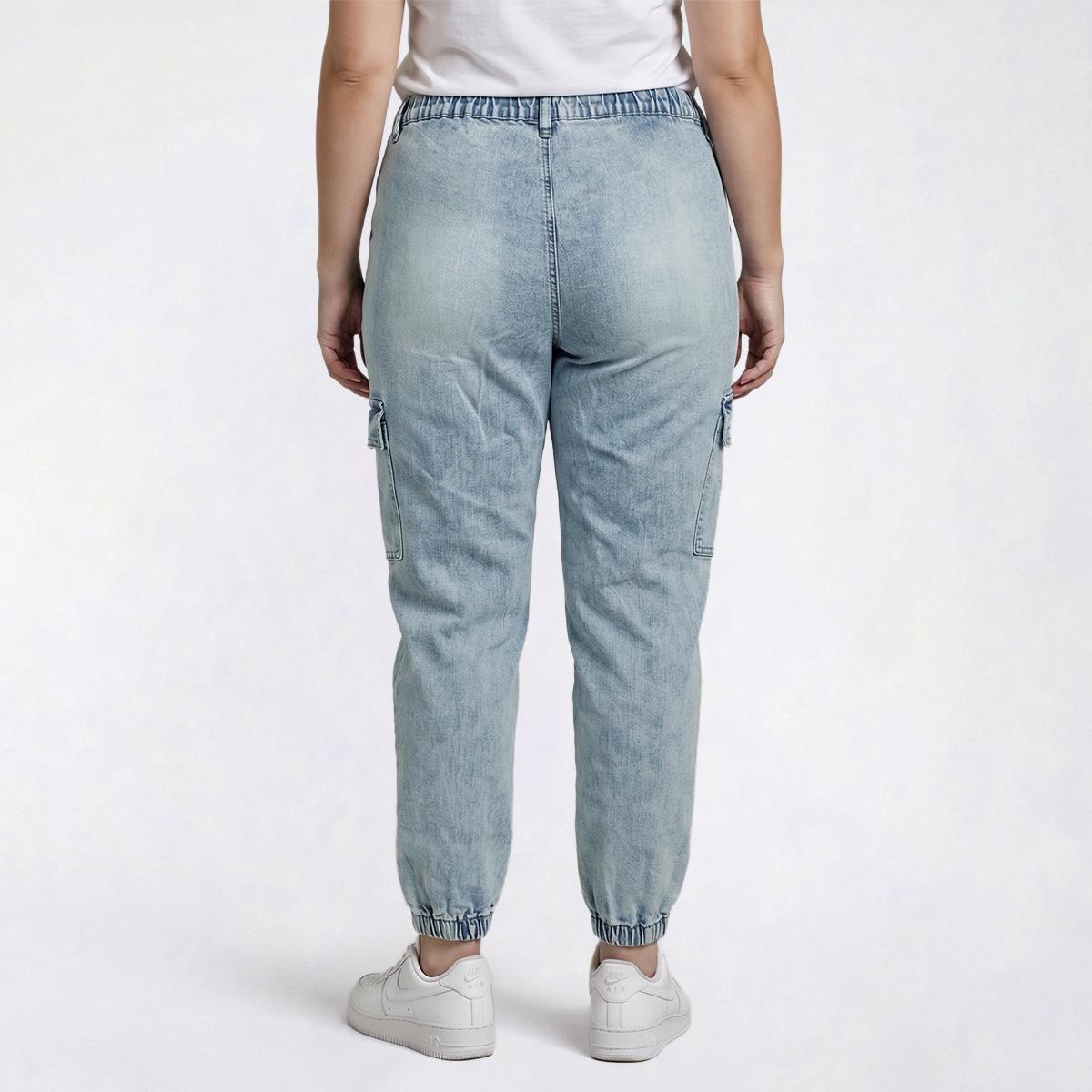 Juniors Plus Madden Girl Denim Cargo Joggers