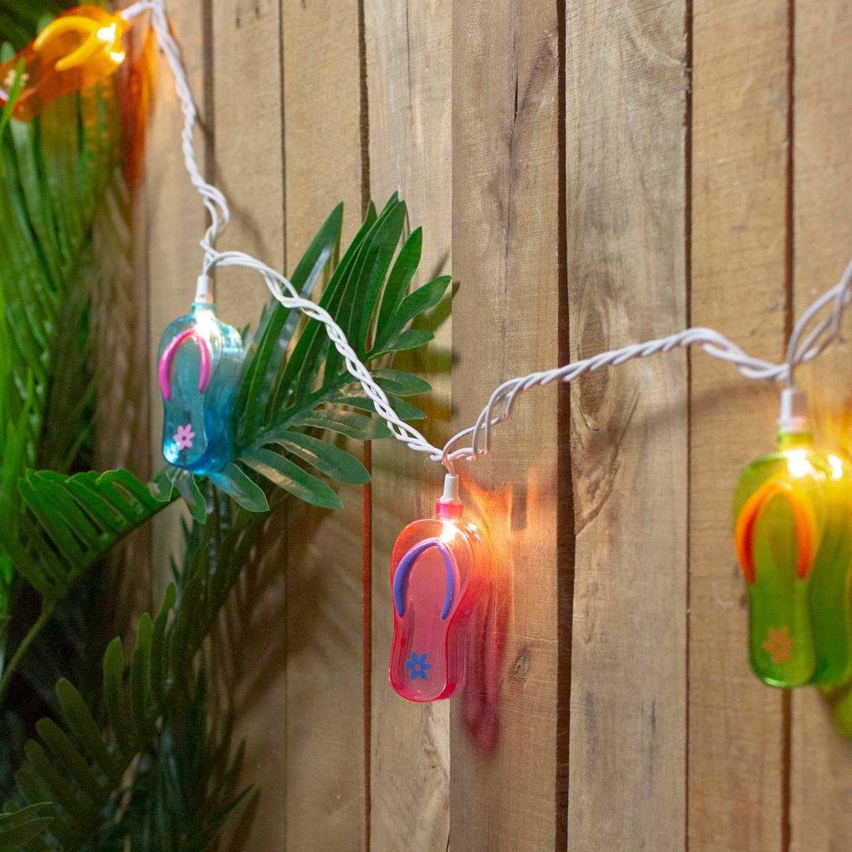 Northlight Seasonal 10ct. Summer Flip Flop Novelty String Lights