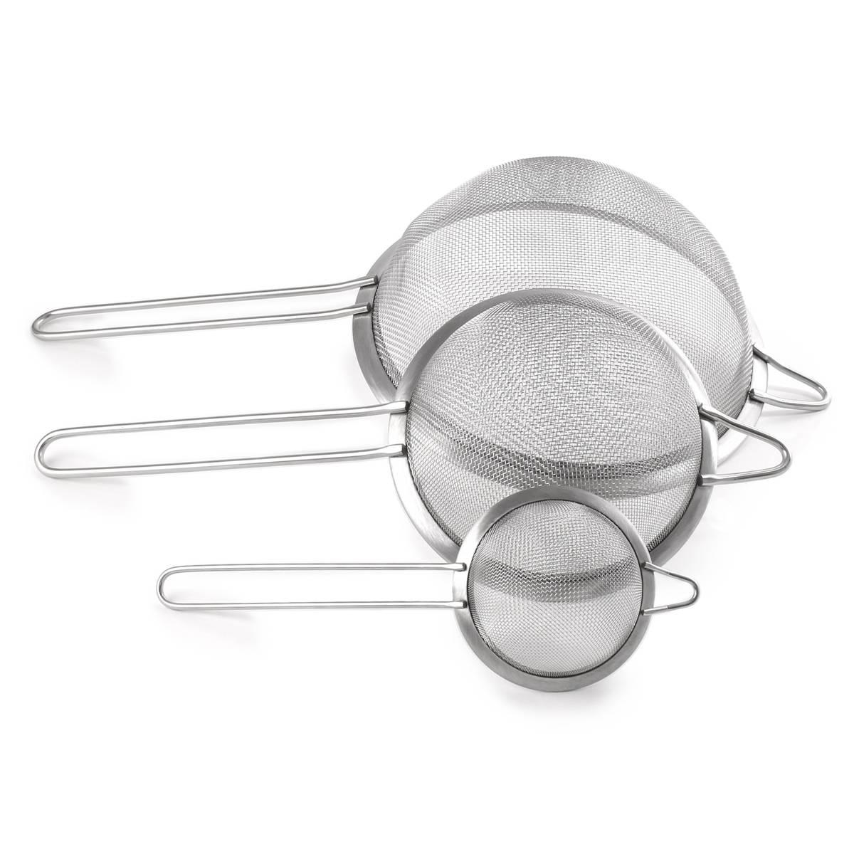 BergHOFF Essentials 18/8 Stainless Steel 5in. Fine Mesh Strainer