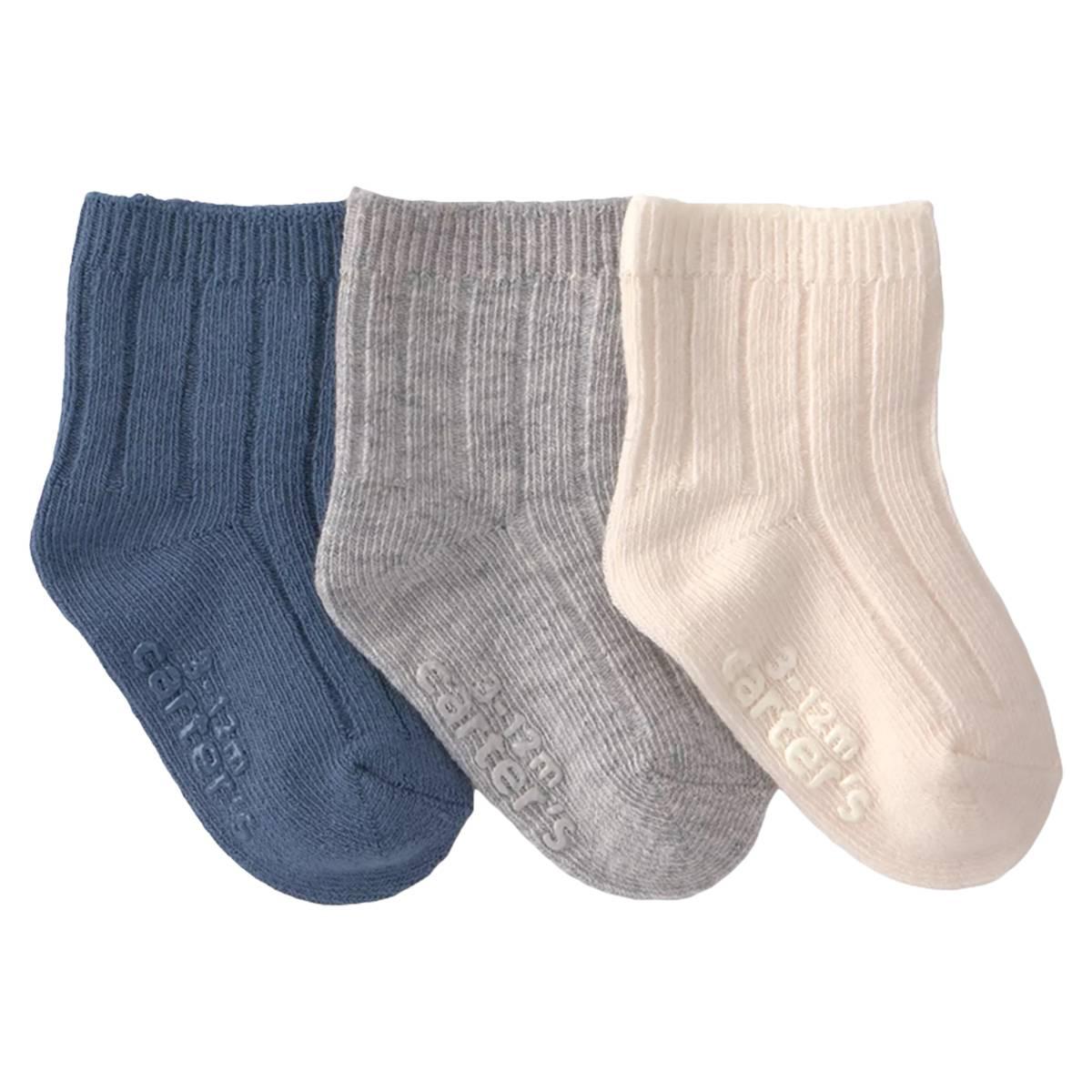 Baby Boy (NB) Carter''s Ib 3Pk Bas Bootie
