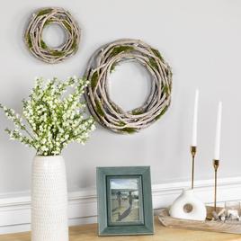 Northlight Seasonal Twig & Moss Artificial Spring Wreath