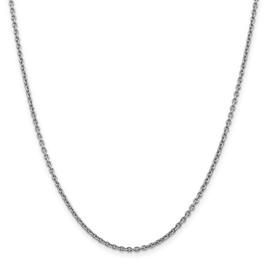 Gold Classics(tm) 2.20mm. 14k White Gold Cable Chain Necklace