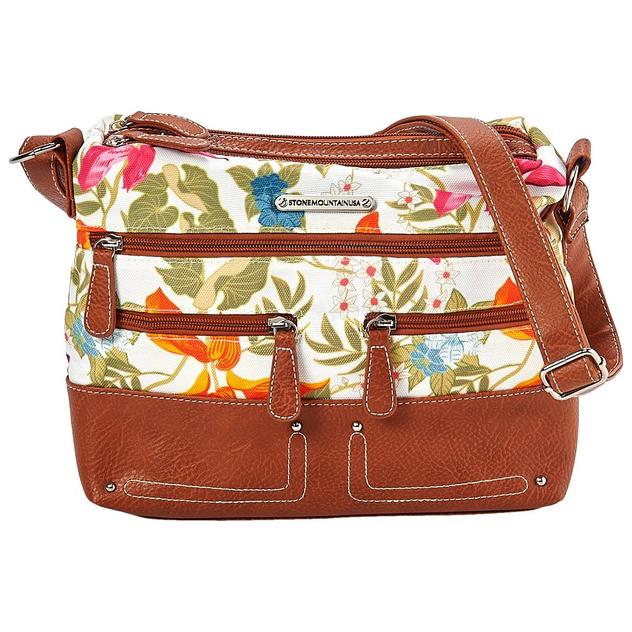 Stone Mountain Tropic Garden Canvas Hobo