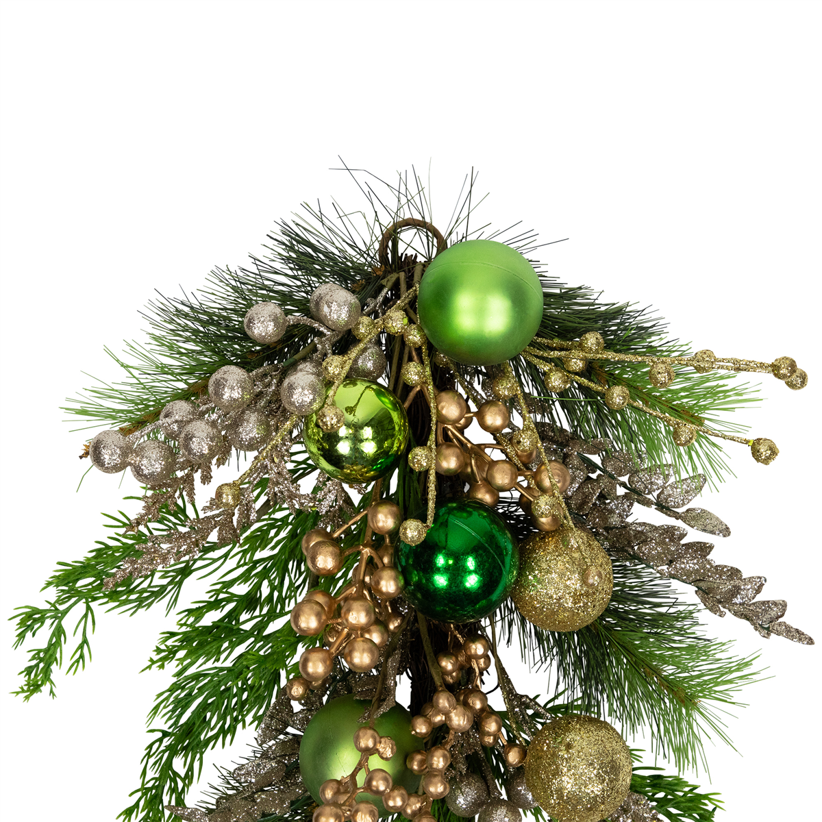 Northlight 25in. Ornaments & Berries Glittered Christmas Swag