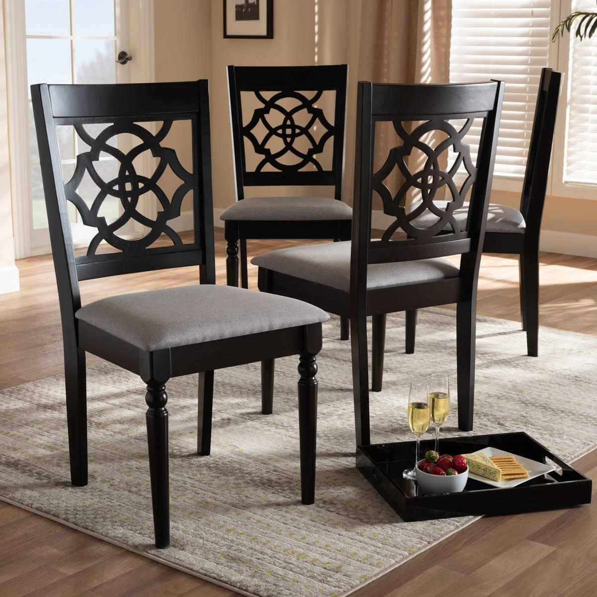 Baxton Studio Renaud Wooden Dining Chair - Set of 4