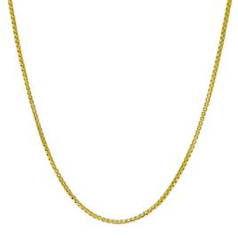 Gianni Argento Gold over Sterling Silver 20in. Box Chain Necklace