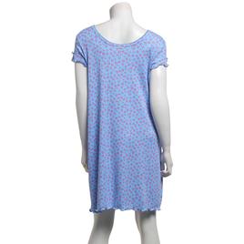 Womens Charmour Short Sleeve Daisy Scoop Neck Nightshirt