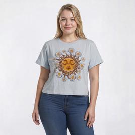 Juniors Plus Attitude Not Included Roll Cuff Crop Top