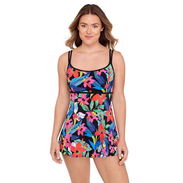 Womens Great Lengths Empire Princess Seam Swimdress
