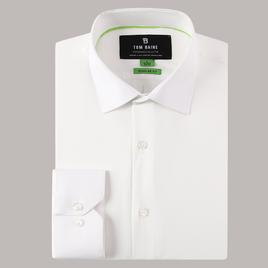 Mens Tom Baine Regular Fit Textured Dress Shirt - Light Yellow