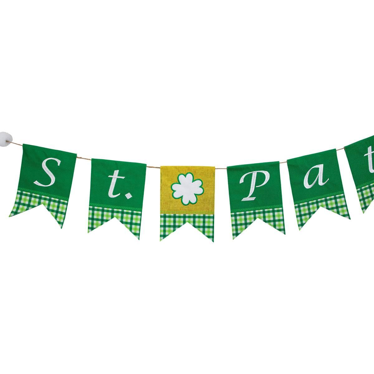 Northlight Seasonal St. Patrick''s Swallowtail Flag Wall Banner
