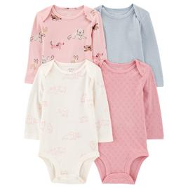 Baby Girl (NB-24M) Carters(R) 4pk. Puppy & Cat Bodysuits