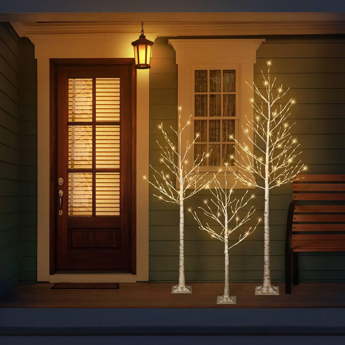Puleo International 8ft. Pre-Lit Artificial Twig Tree