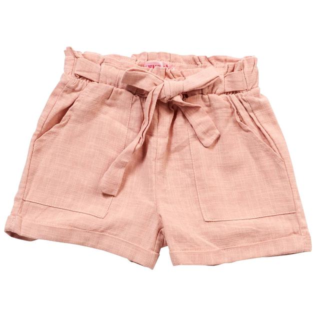 Girls (7-14) 1st Kiss® Solid Belted Paperbag Waist Shorts