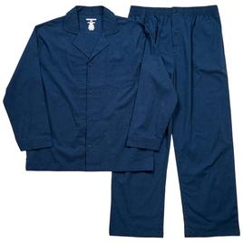 Mens Preswick & Moore Solid Woven Pajama Set - Navy Heather