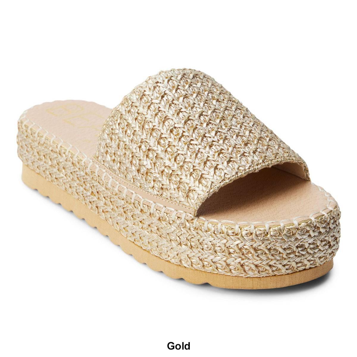 Womens Beach by Matisse Del Mar Platform Slide Sandals
