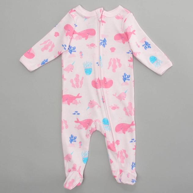 Baby Girl (NB-9M) baby views® Sea Life Zip Up Sleep & Play