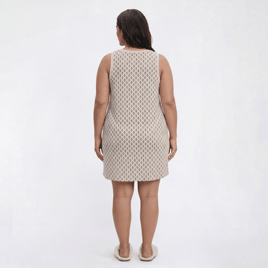Plus Size Nicole Miller Geo Stamped Tank V-Neck Sleep Nightshirt