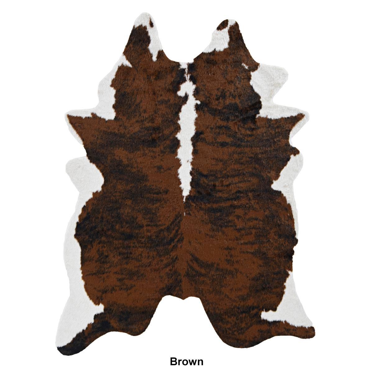 Linon Home Decor Faux Cow Hide Area Rug - 5 x 7
