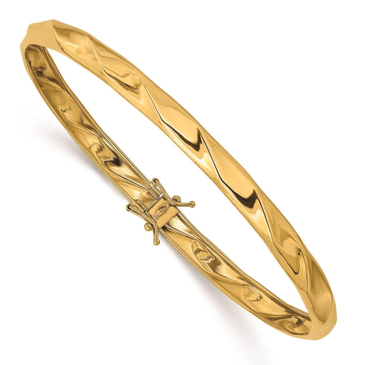 Gold Classics(tm) 14kt. Yellow Gold Polished Twisted Flexible Bangle
