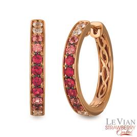 Le Vian(R) Honey Gold(tm) Strawberry Ombre Hoop Earrings