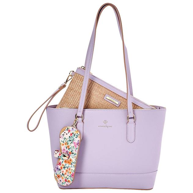 Nanette Lepore Joyce Bag-in-Bag Solid Tote/Wristlet/Sunglass Case