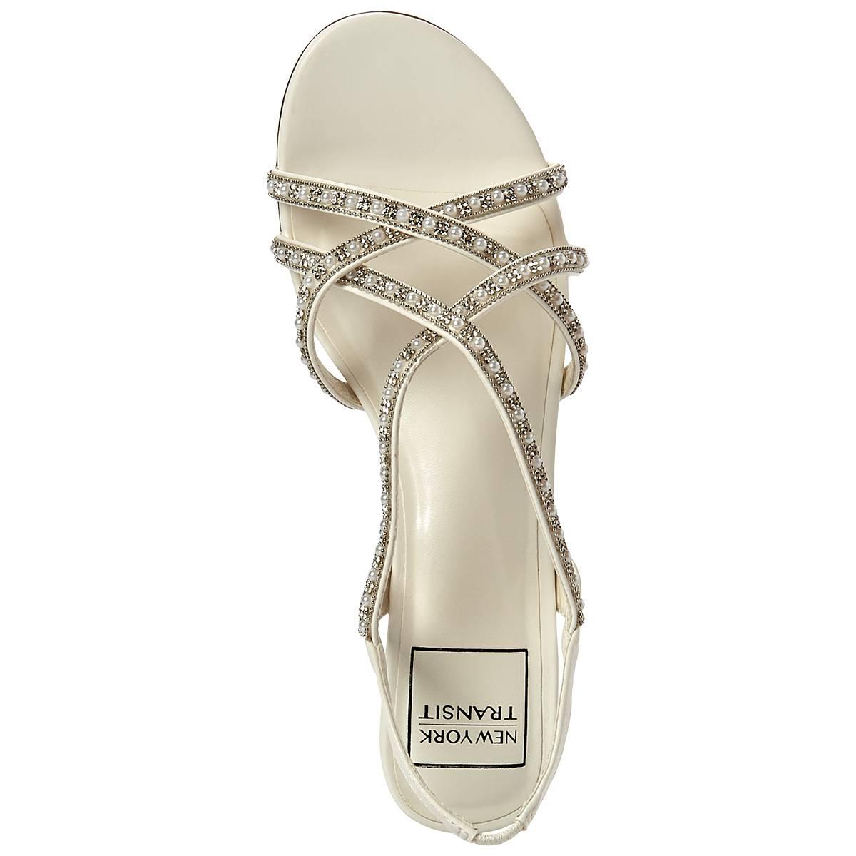 Womens New York Transit Tessie Smooth Wedge Dress Sandals