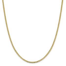Unisex Gold Classics(tm) 10kt. Gold 2.4mm Flat Anchor Chain Necklace