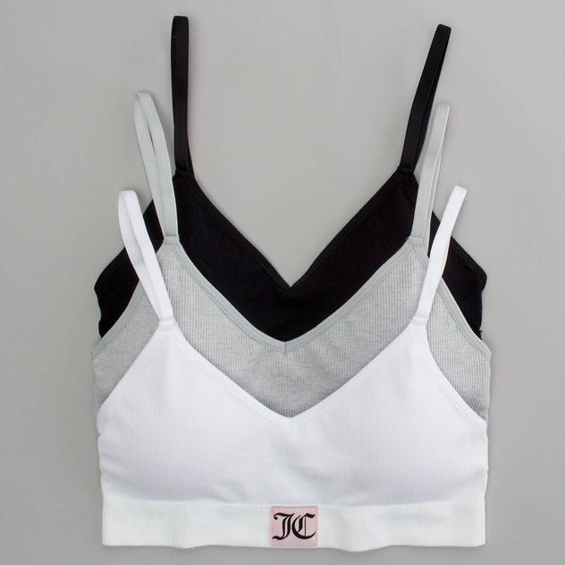 Juniors Juicy Couture 3pk. Seamless Rib Bralettes JC7264-3PKE