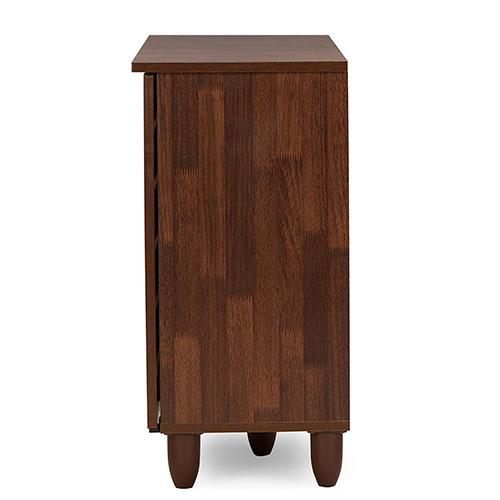 Baxton Studio Gisela Two-Tone Shoe Cabinet