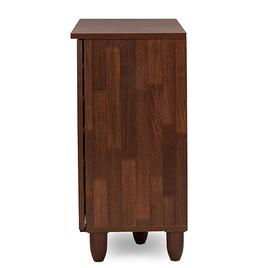 Baxton Studio Gisela Two-Tone Shoe Cabinet