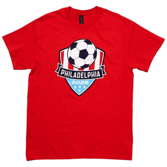 Mens Tailgate Philadelphia Soccer Crest USA Short Sleeve T-Shirt